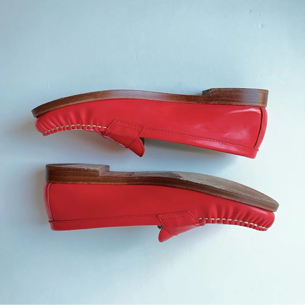 EASTLAND• Chandler Coral Patent Leather Loafers•Sz 8